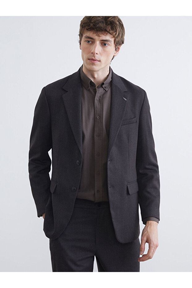 Southblue Brown Standard Fit Men's Blazer Jacket