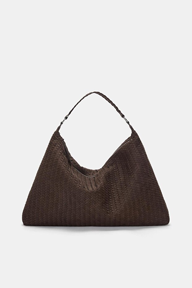 Örgü shopper çanta - 1