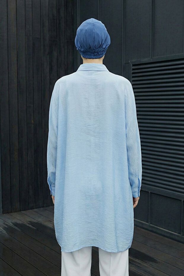 قبعة مع حاجب للشمس، أزرق، B-73A - 2