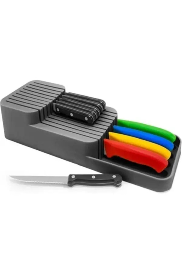 Drawer Knife Holder 2 Row Organizer