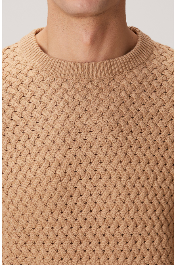 Camel Yün Karışımlı Kazak - 6