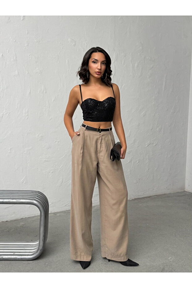 Kadın Payetli Büstiyer - 5