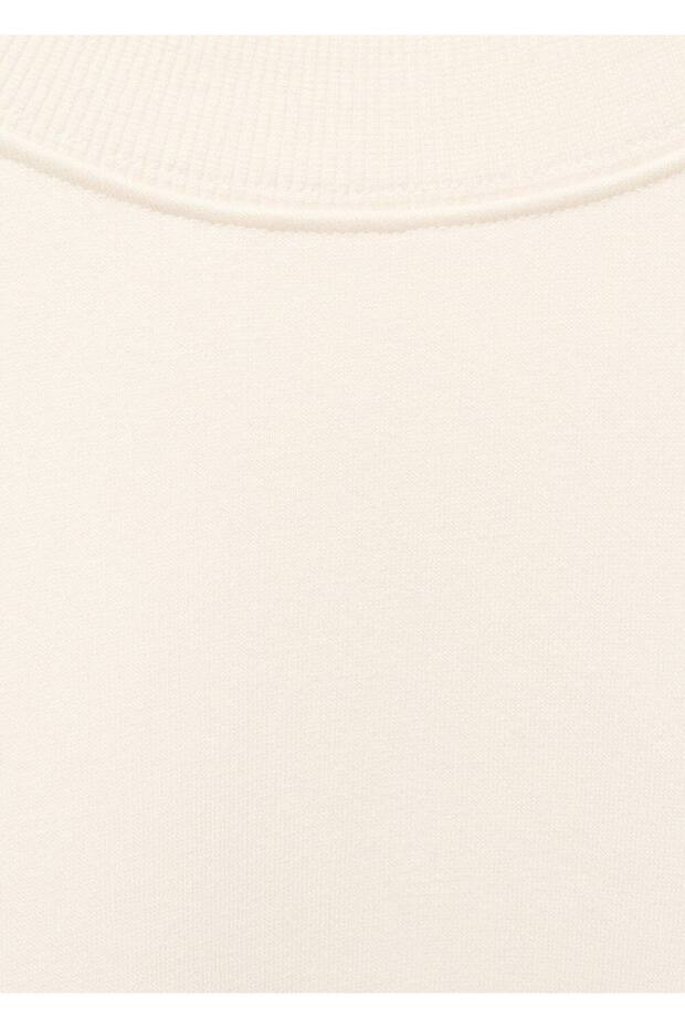 Dökümlü pamuklu sweatshirt - 5