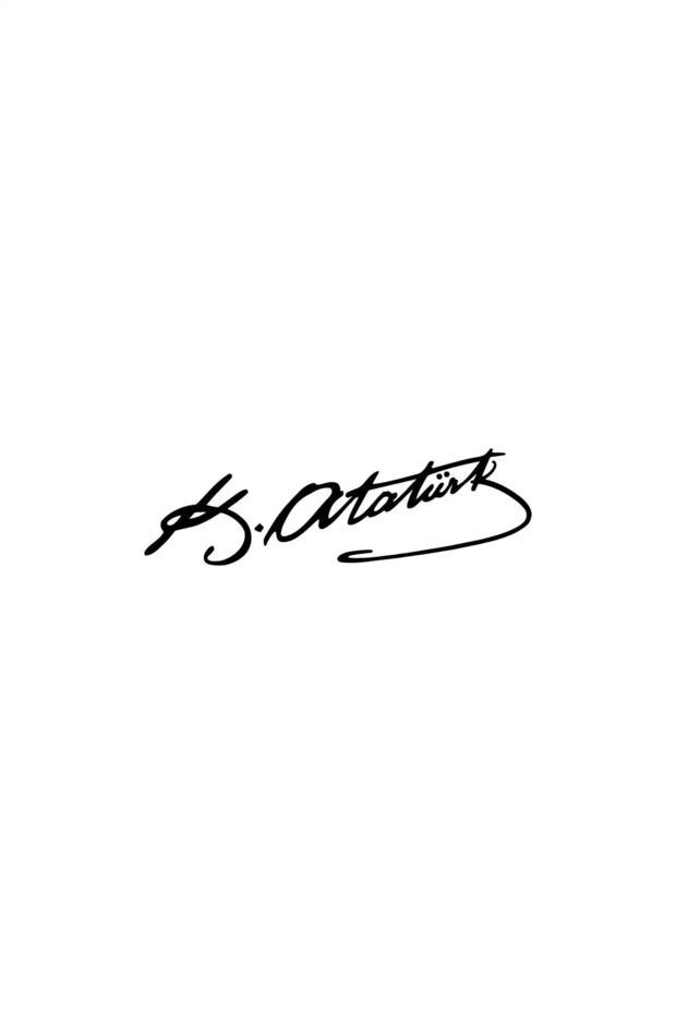 Ataturk Signature Sticker 20 X 6 cm