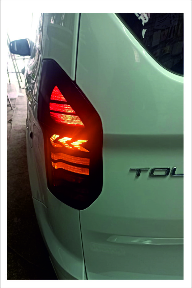 Ford Tourneo Courier Tail Light LED Look Foil Coating - Stop Coating