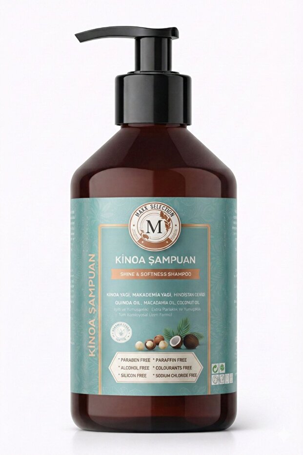Intense Moisture Repairing and Brightening Quinoa Shampoo for Dry and Dull Hair 500ml
