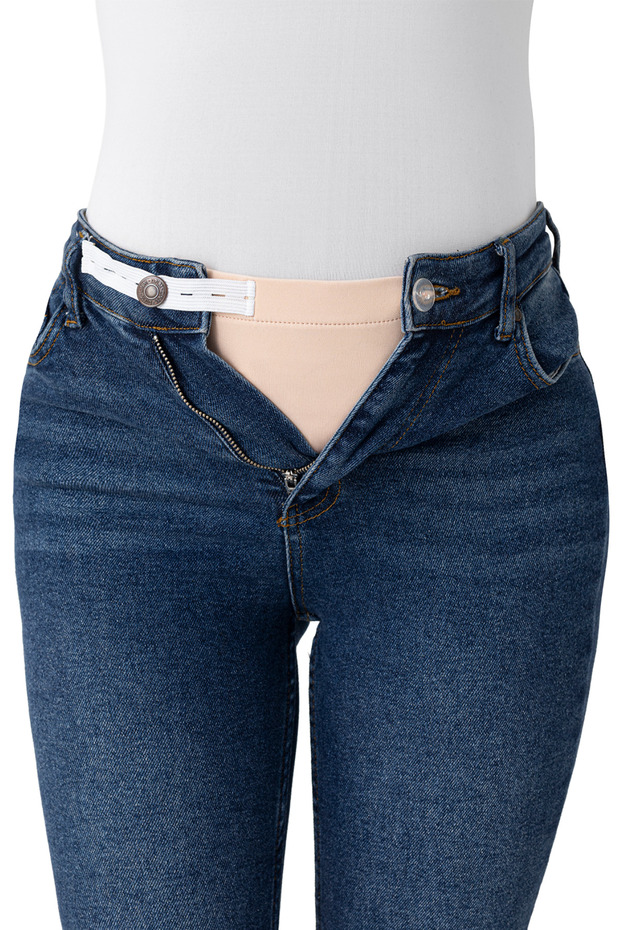 Maternity Pants Waist Extender – Women's Pants Extender, Right Button Compatible, Adjustable Waist