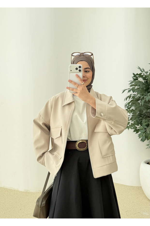 7670 BOMBER CEKET BEJ - 2