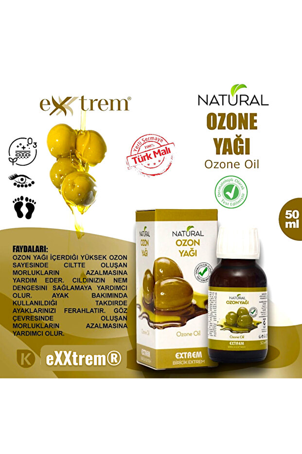 %100 SAF OKSİJEN ZENGİNİ OZON YAĞ | Saç ve saç derisi , Yüz ve cilt bakım leke tedavilerinde - 2