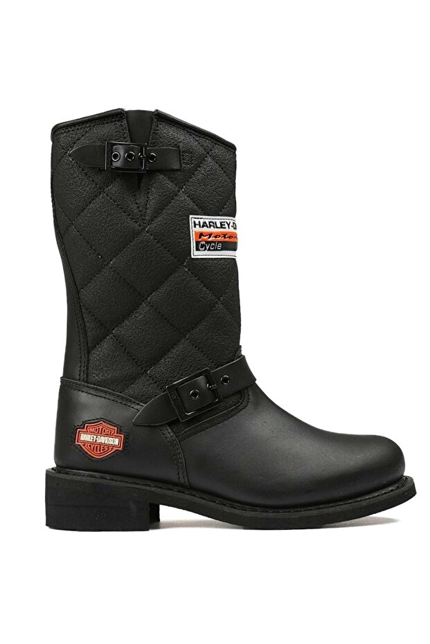 Laconia Black Deri Kadın Bot - 5