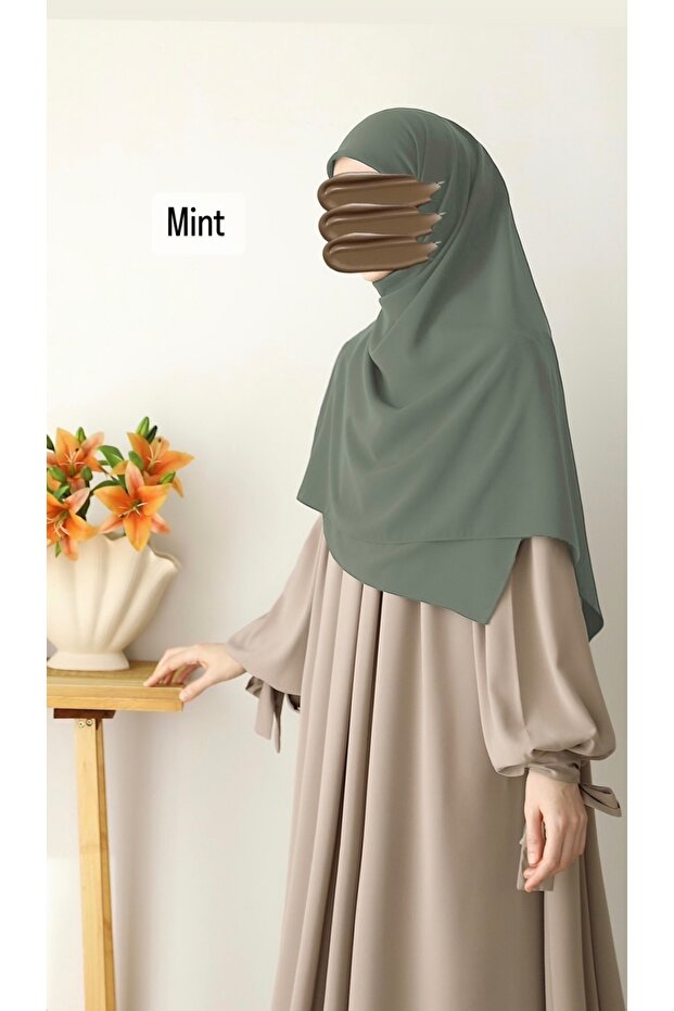 Hijab Medina Silk Scarf 120X120 Mold Green