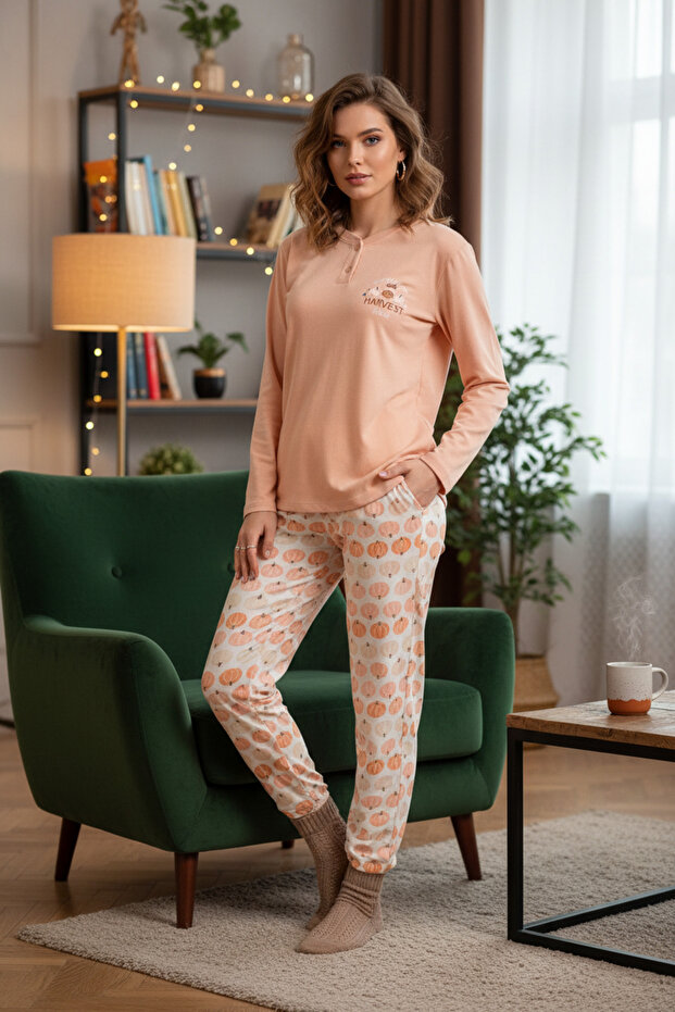 Pocketed Thermal Lightweight Soft Pajama Set