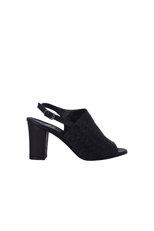 26835 Genuine Leather Heeled Women's Shoes