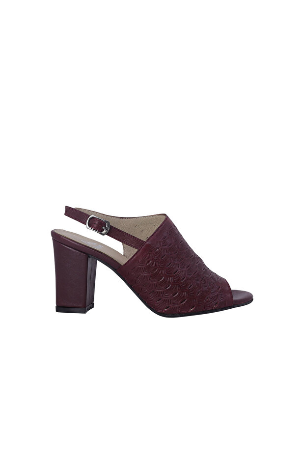 26835 Genuine Leather Heeled Women's Shoes