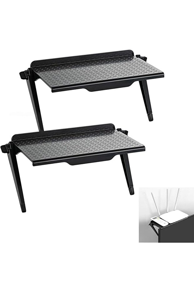 2 Pieces TV Top Shelf Screen Shelf Storage,Top Shelf Computer Monitor Stand Platform TV Top Storage
