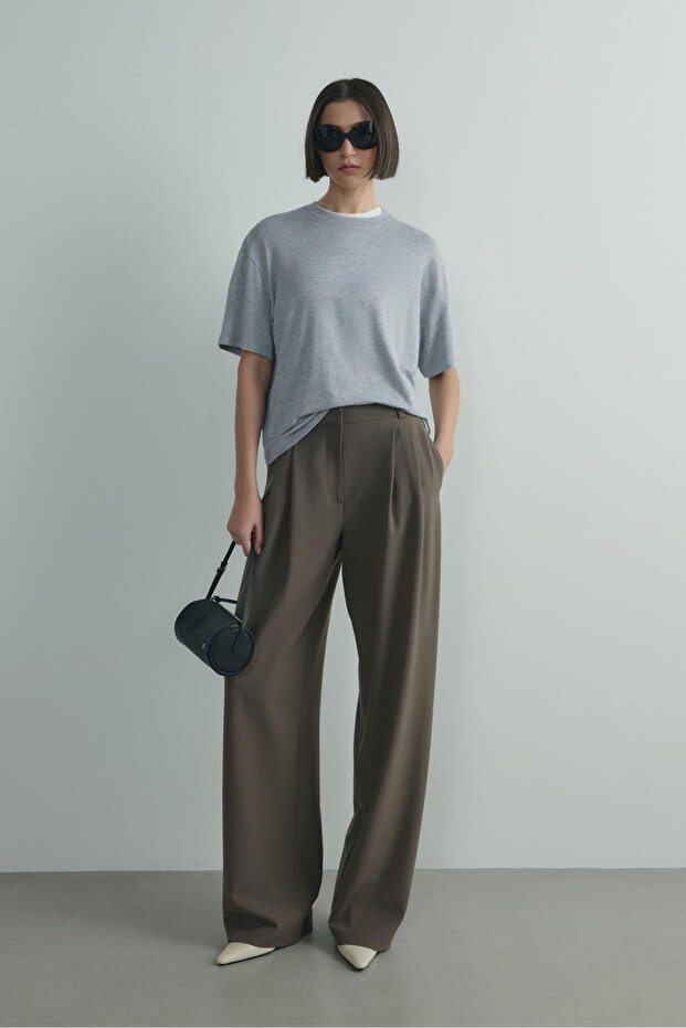 Gri Atlas Basic Tişört - 5