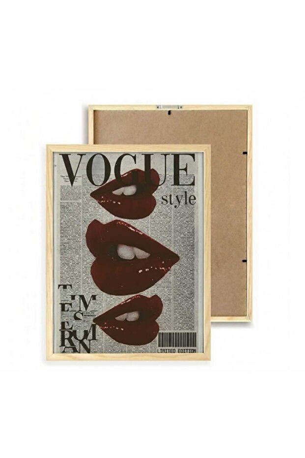 Vogue dudak tasarımlı tablo - 2