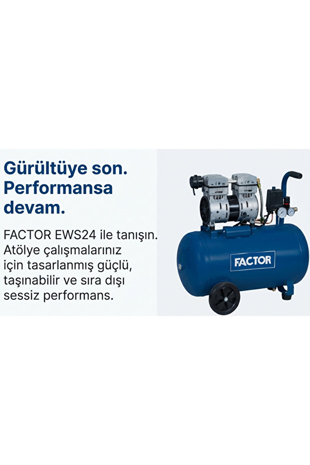 Hava Komprasörü 24 LT Sessiz EWS24 - 2
