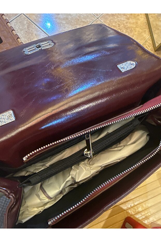 Bordo ithal çanta - 3