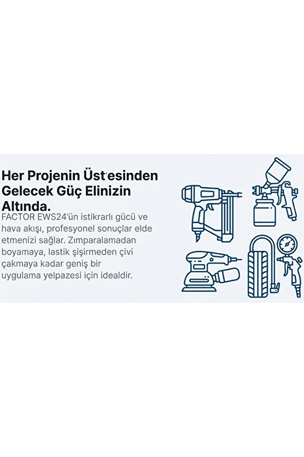 Hava Komprasörü 24 LT Sessiz EWS24 - 6