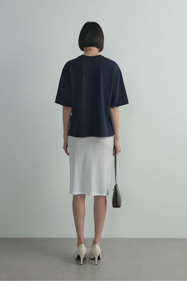 Lacivert Nox Oversize Tişört - 3