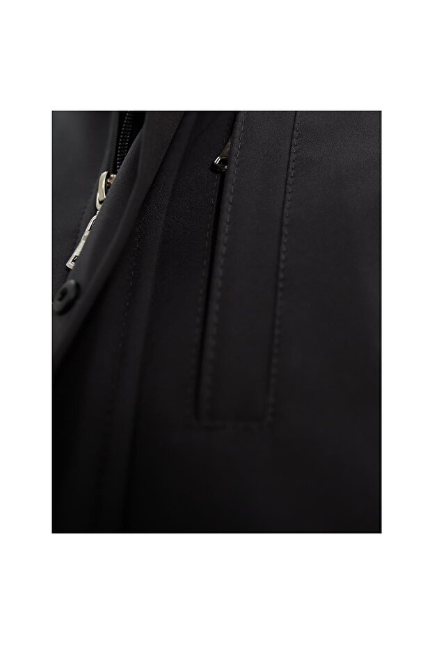 ANTRASİT Kapişonlu Kışlık Mont - 3