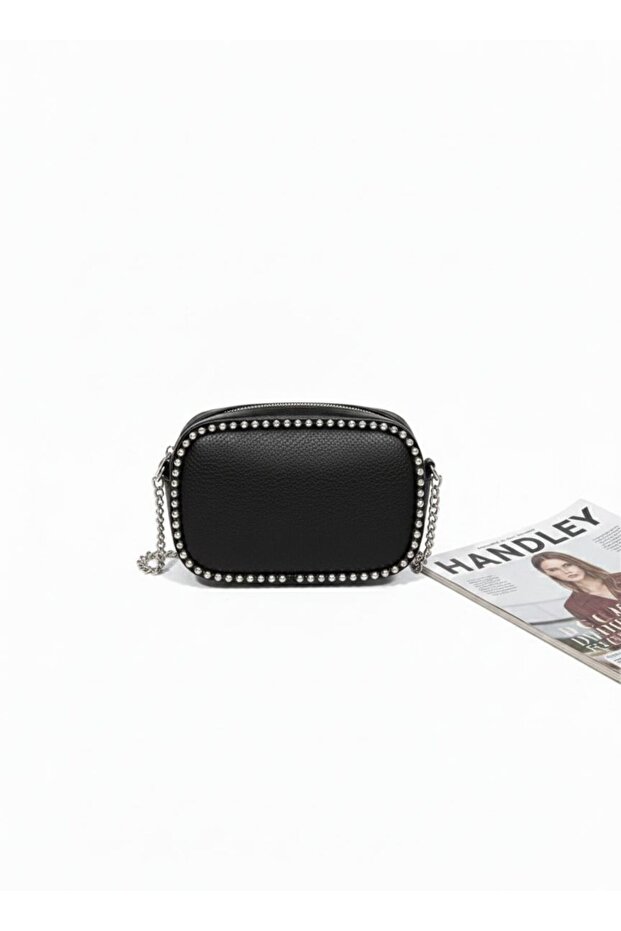 MİNİ SİLİNDİR BONCUKLU ÇANTA - 1