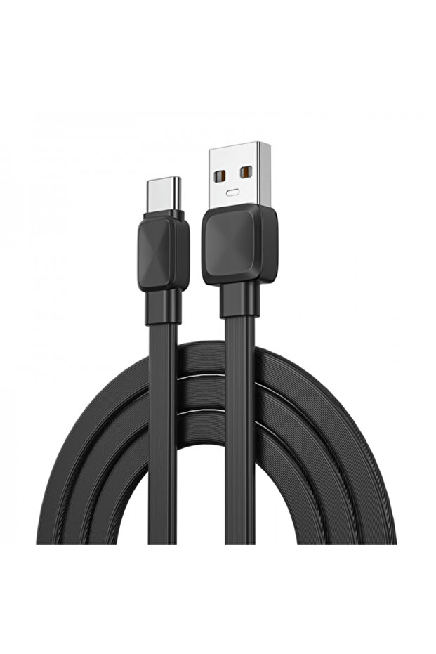 كابل شحن من نوع USB-A إلى USB-C - أسود