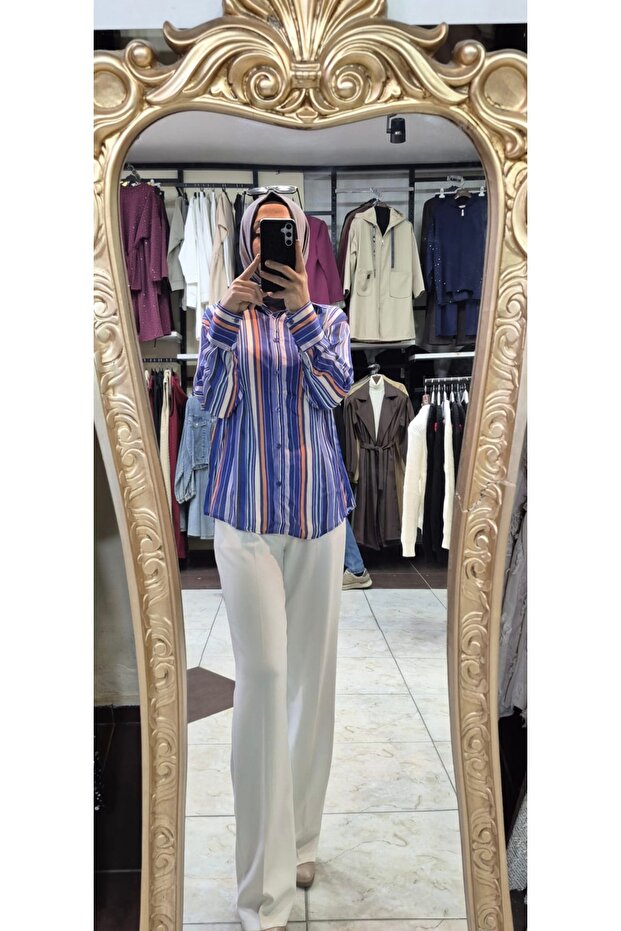 قميص مخطط جاهز للارتداء - 4