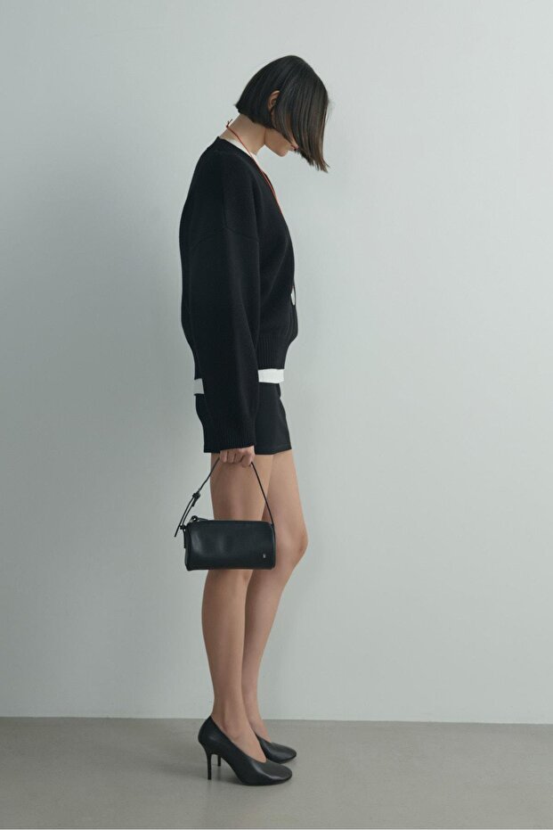 Black Fade V-Neck Sweater