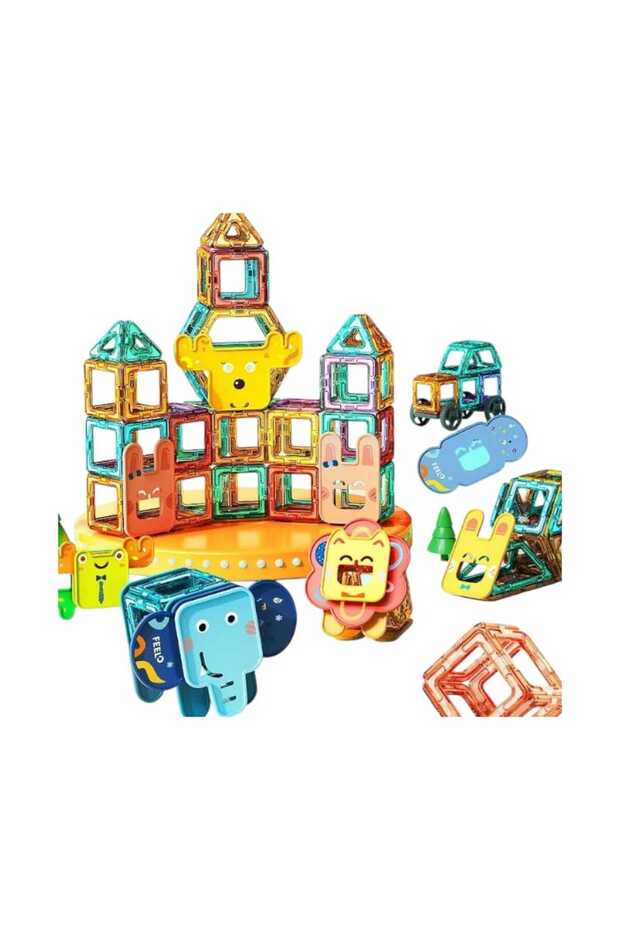 Joc Constructii Magnetic Creativ STEM - 30 piese