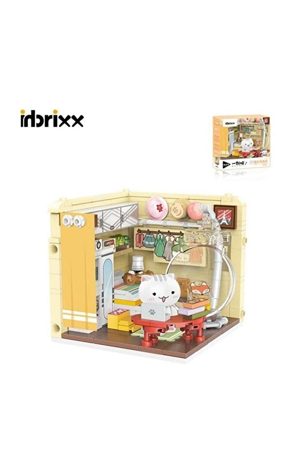 P885003 Panlos Cat Kitchen 252 Pieces Block Toy