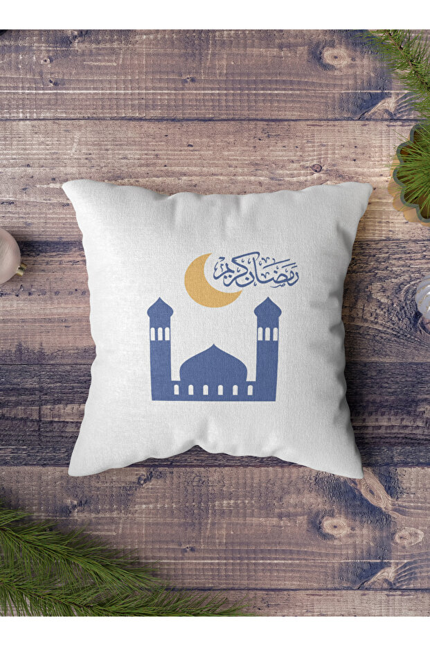 غطاء وسادة من البوليستر بتصميم رمضان كريم