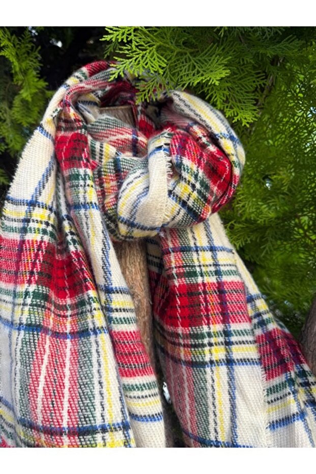 شال سميك منقوش بنقشة منقوشة - 2