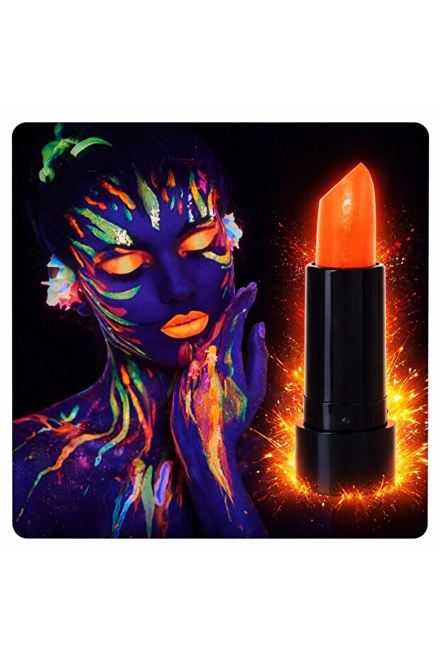 Orange Lipstick – Glow in the Dark Makeup Paint
