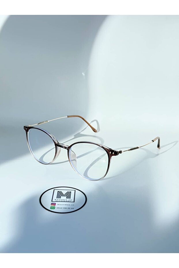 Tera Blue Block Glasses - Unisex Sunglasses White/Brown Uv400 Protection