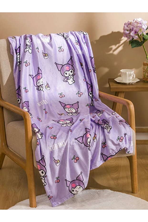 Lcw Home Purple Hello Kitty Printed Tv Blanket 100X150 cm