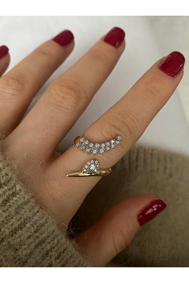 Limited Edition - Zircon Stone Bottom Adjustable Women's Ring