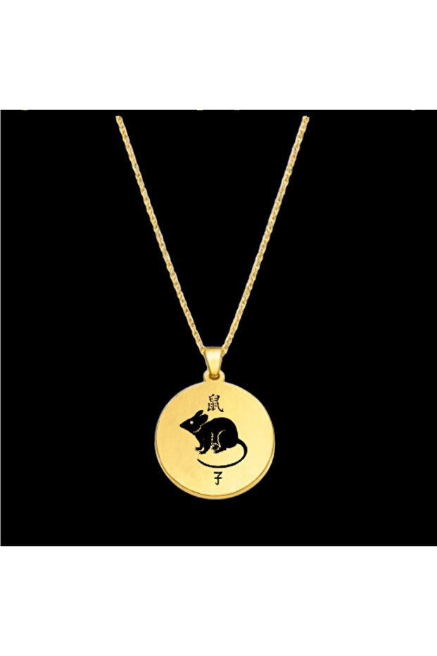 FARE ÇELİK KOLYE (3 cm Çap)