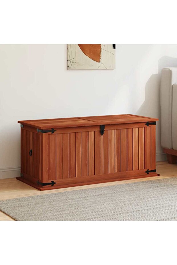 Storage Chest 90x45x40 cm Solid Acacia Wood