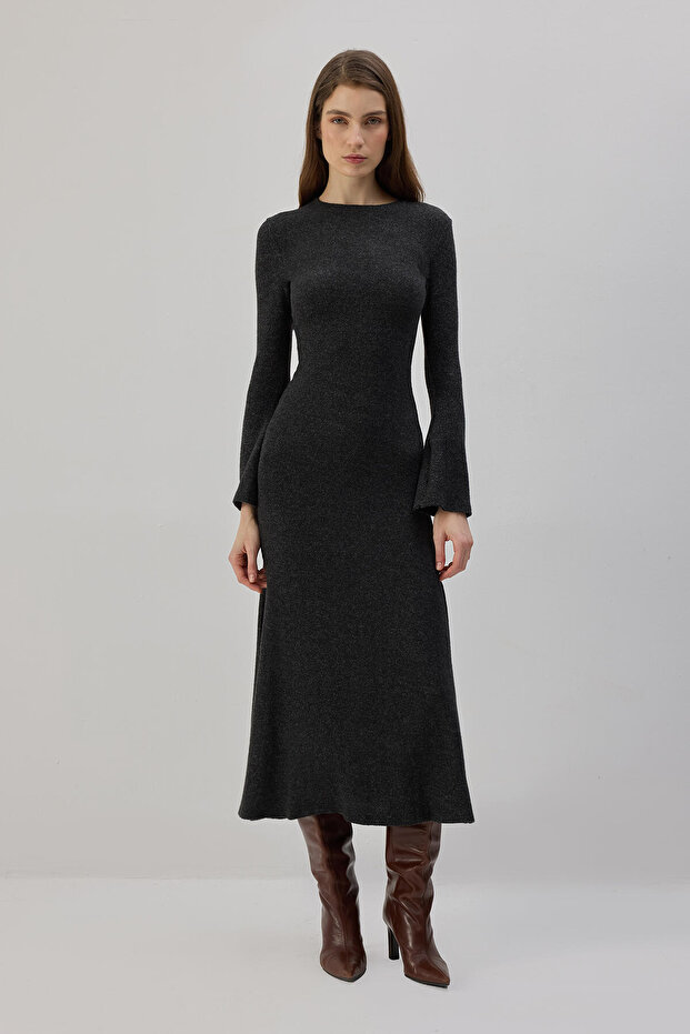 MAXİ TRİKO ELBİSE - 1