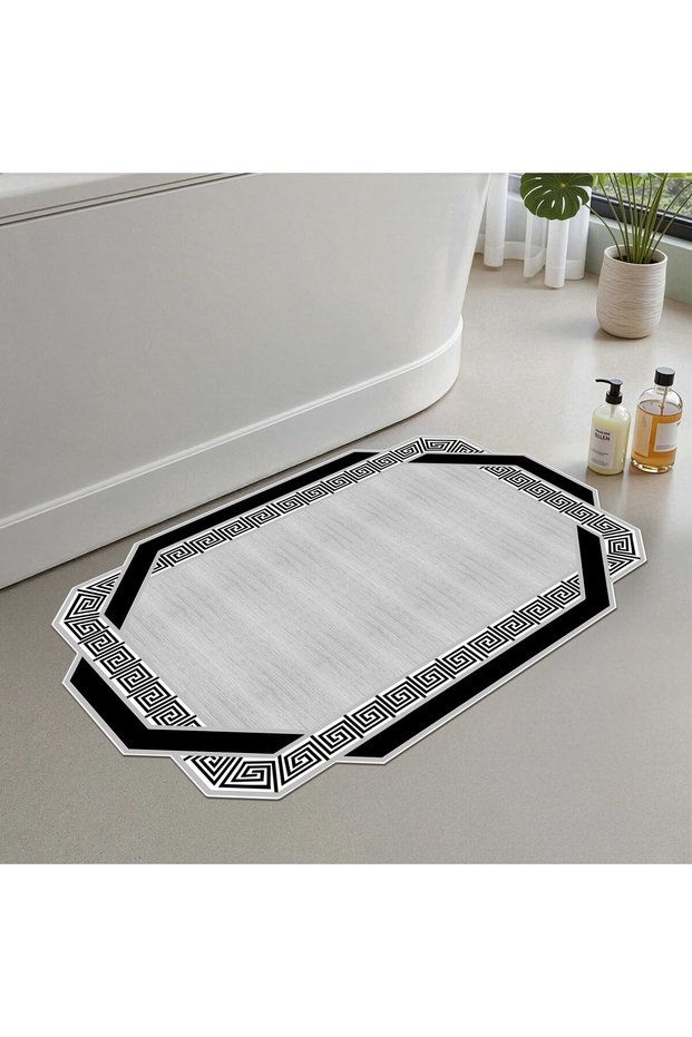 Bath Mat, Soft Bathroom Rug, Non-Slip Dot Backing, Washable - 60X100