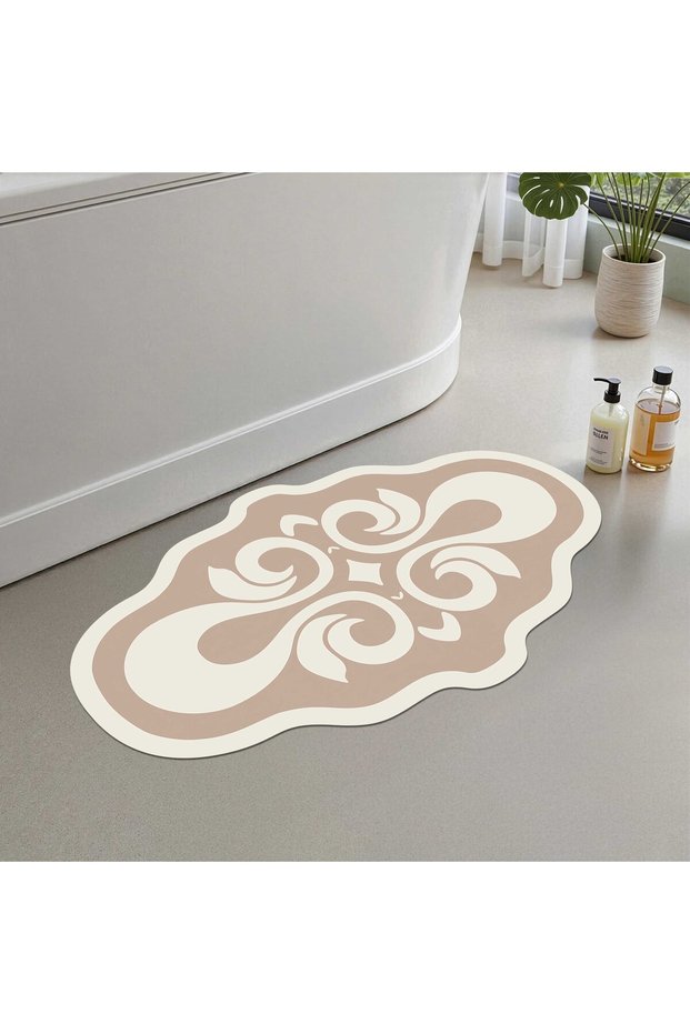 Bath Mat, Soft Bathroom Rug, Non-Slip Dot Backing, Washable - 60X100