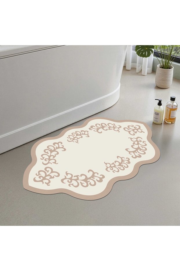 Bath Mat, Soft Bathroom Rug, Non-Slip Dot Backing, Washable - 60X100