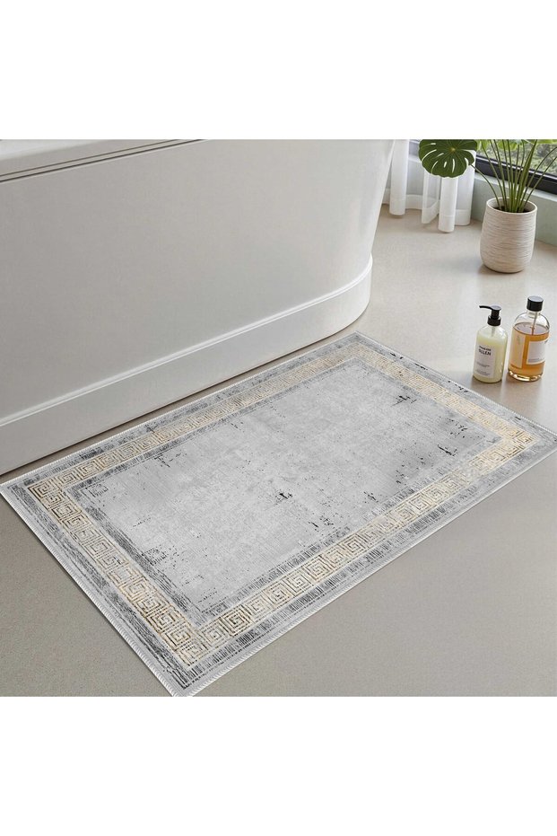 Bath Mat, Soft Bathroom Rug, Non-Slip Dot Backing, Washable - 60X100