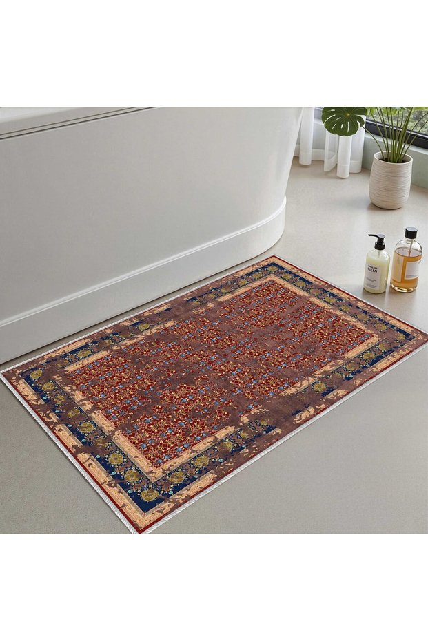 Bath Mat, Soft Bathroom Rug, Non-Slip Dot Backing, Washable - 60X100