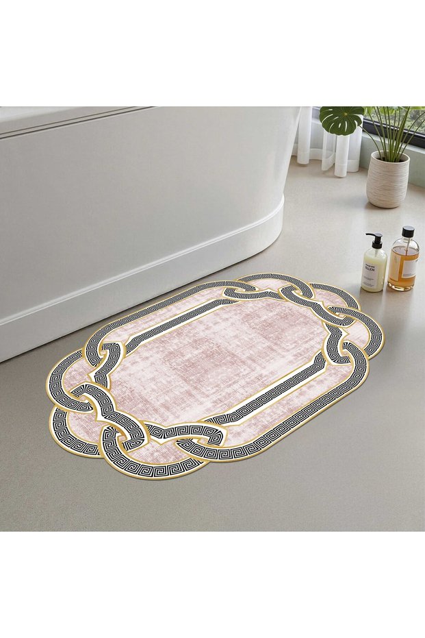 Bath Mat, Soft Bathroom Rug, Non-Slip Dot Backing, Washable - 60X100