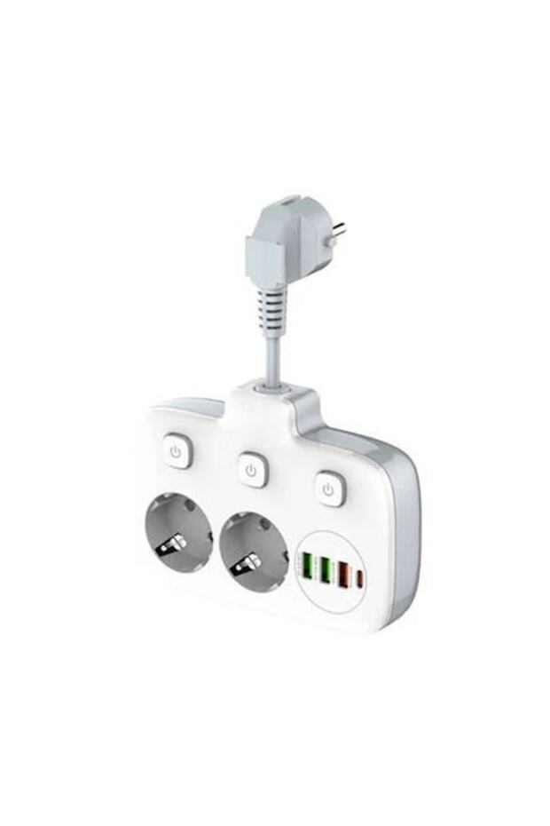 Prelungitor cu 2 prize, - 1