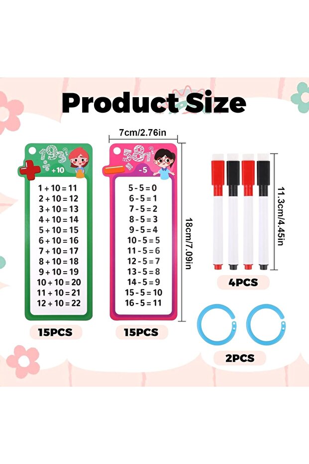 Math Flash Cards Set - 6