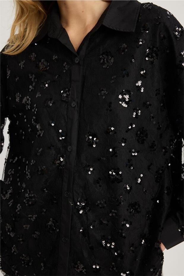 Payetli Gömlek - 4
